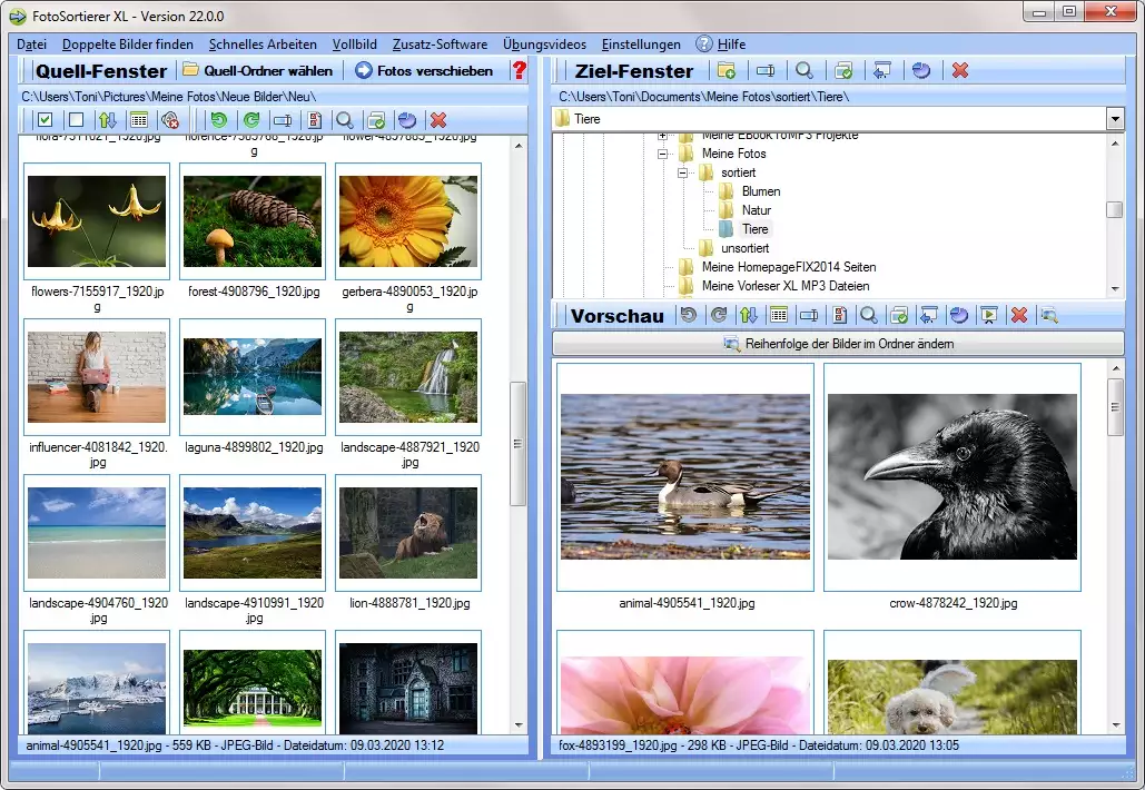 Fotoverwaltungssoftware Windows 10